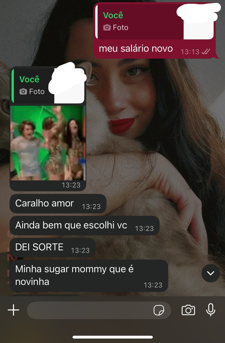 agora sou sugar mommy aos 27