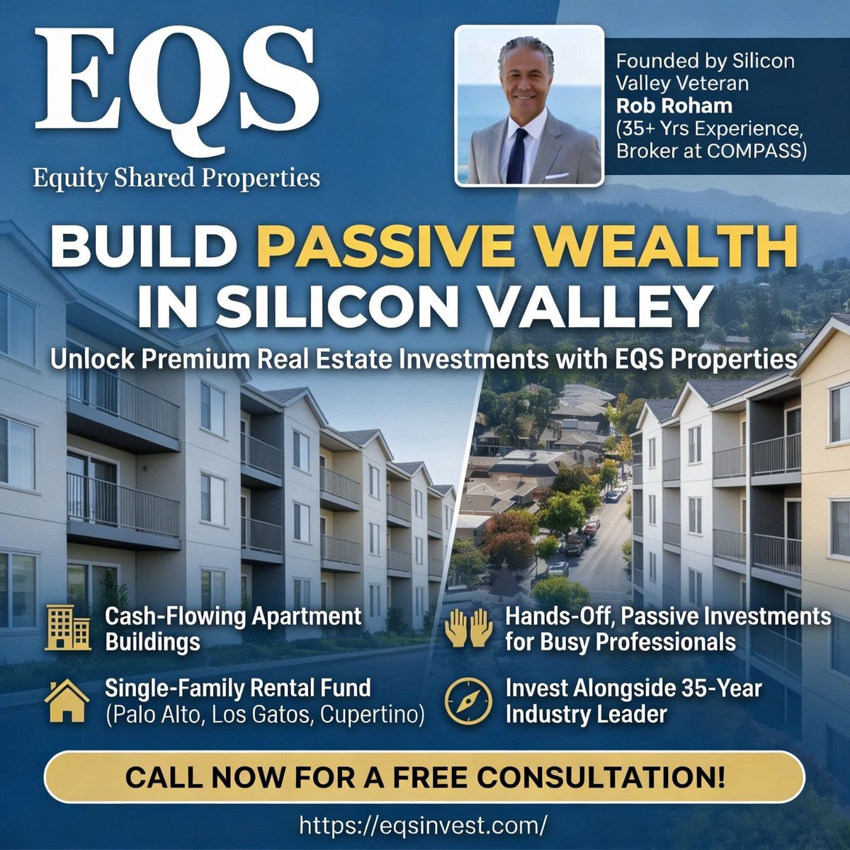 robroham's tweet photo. Join our Free Investors Weekly Webinar and find out how to buy more Real Estate in Silicon Valley "THE EASY WAY". 

Register Here: https://t.co/8wMRZChIKe 
#RealEstateSyndication
#ApartmentSyndication
#MultifamilyInvesting
#FractionalOwnership
#CashFlowProperty
#EQS
#EQSInvest https://t.co/HABIUGndLX