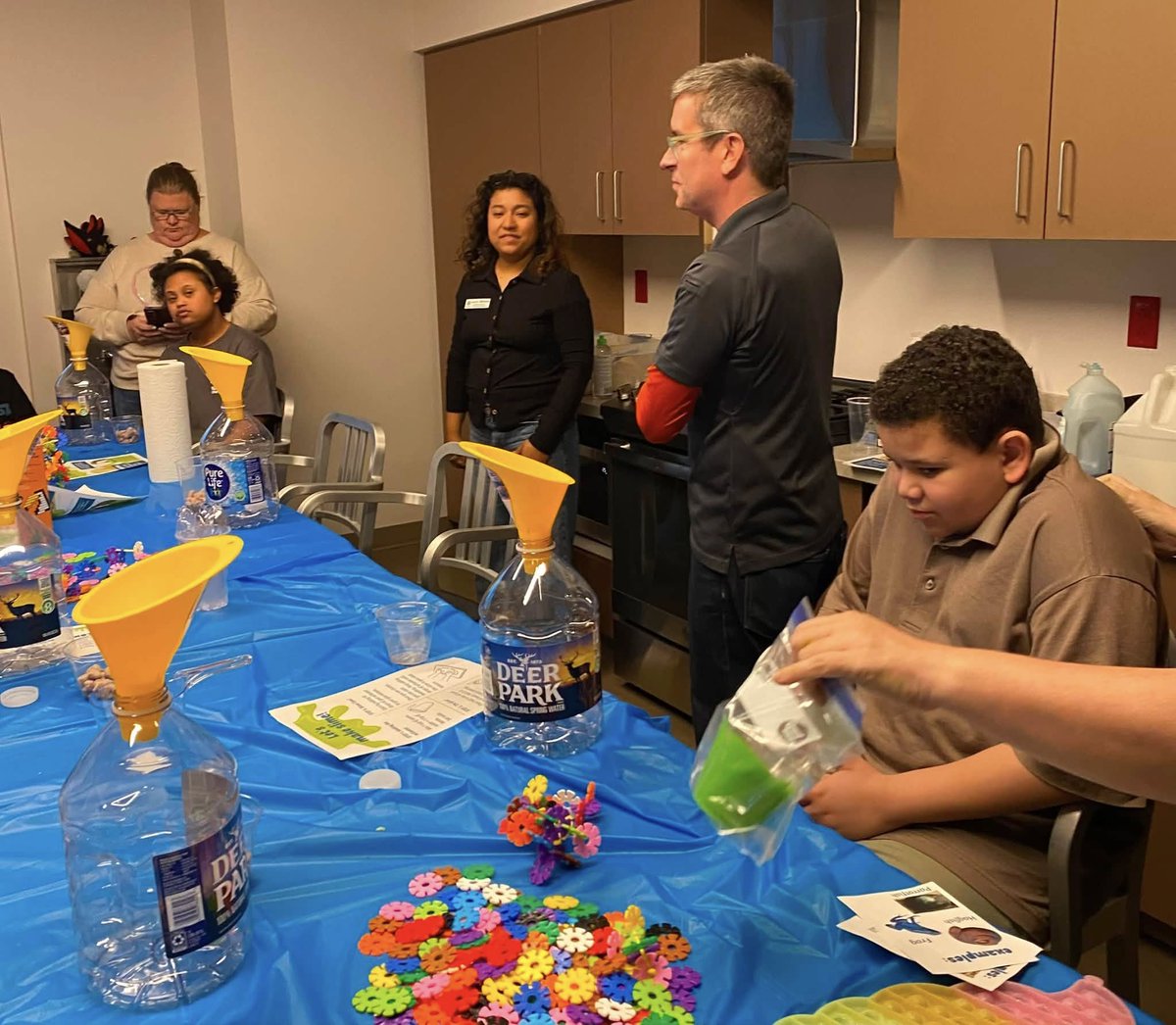 stepup_NCSSM's tweet photo. Extended Learning's Laura Martinez &amp; Chris Thomas traveled to Wake Forest last week to host a STEM session for Smiling While Sending Hope’s monthly STEM-based program called the Ability Club. Thank you to Katie Haynes for the wonderful opportunity to host a session for the club! https://t.co/v46rA6EQMf
