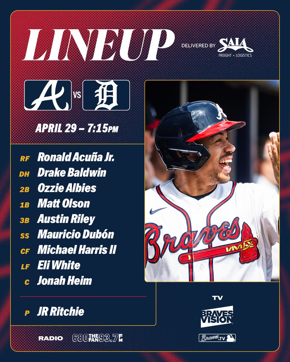 Braves's tweet image. Midweek matchup on the way!

#BravesCountry