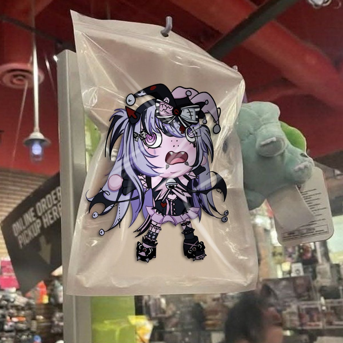 acaciadust's tweet image. oh no- SHES BEEN LOCKED UP !!!

fanart for the lovely @sprinklehershy &amp;lt;3

also opened comms for it for €20 !! GO GRAB YOURS &amp;lt;3

#vgencomms #commsopen #vtuber #meme