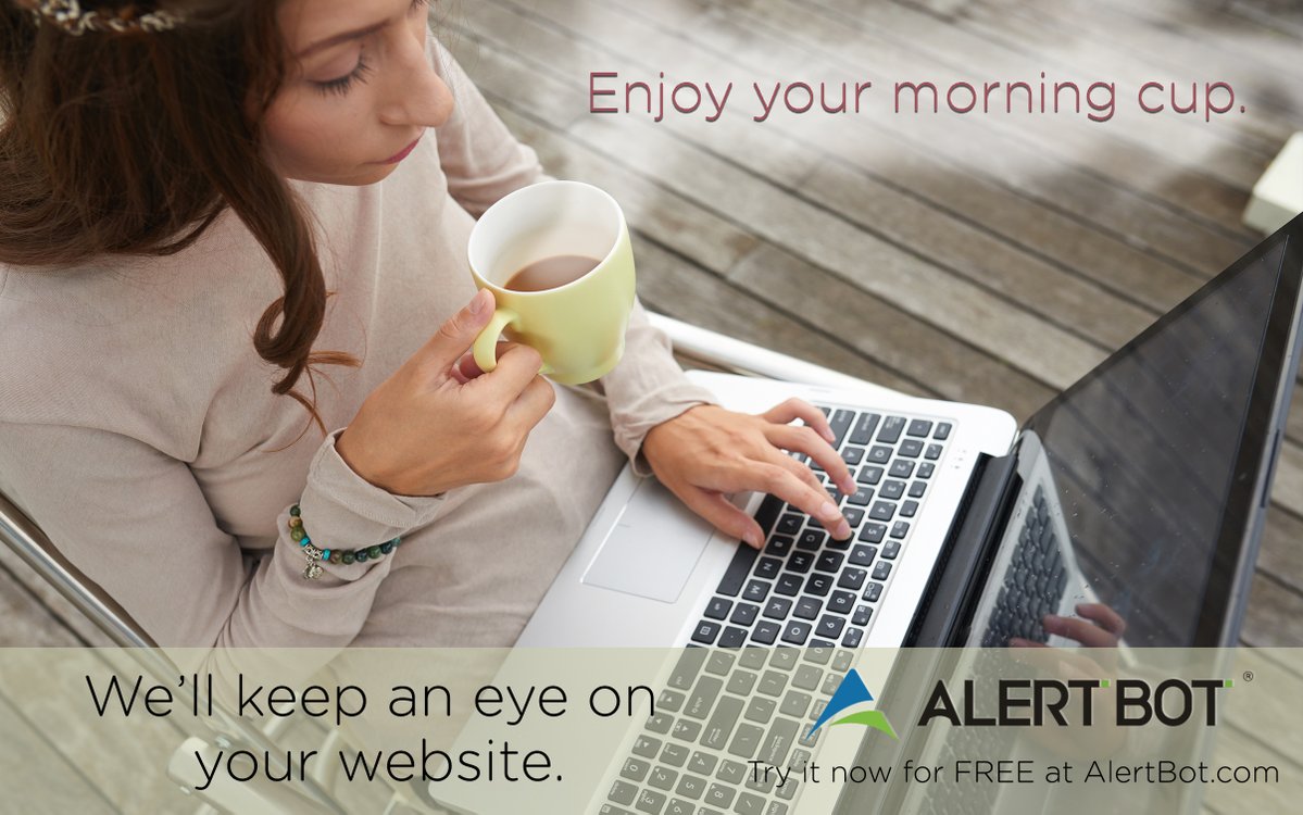 InfoGeniusInc's tweet image. Enjoy your morning cup. ☕️
We'll keep an eye on your website. 👀

Try AlertBot FREE today and start your way to better website performance! 👉AlertBot.com

#webperf #morningcup #coffeelover #webperformance #websiteperformance #webmonitoring