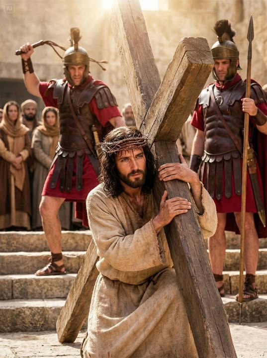 JulieParker144's tweet image. The Romans turned #crucifixion into the version most people recognize today: nailing or binding a condemned person to a #cross or stake and leaving them to die slowly from a combination of shock, blood loss, dehydration, and asphyxiation. It was typically reserved for:

enslaved