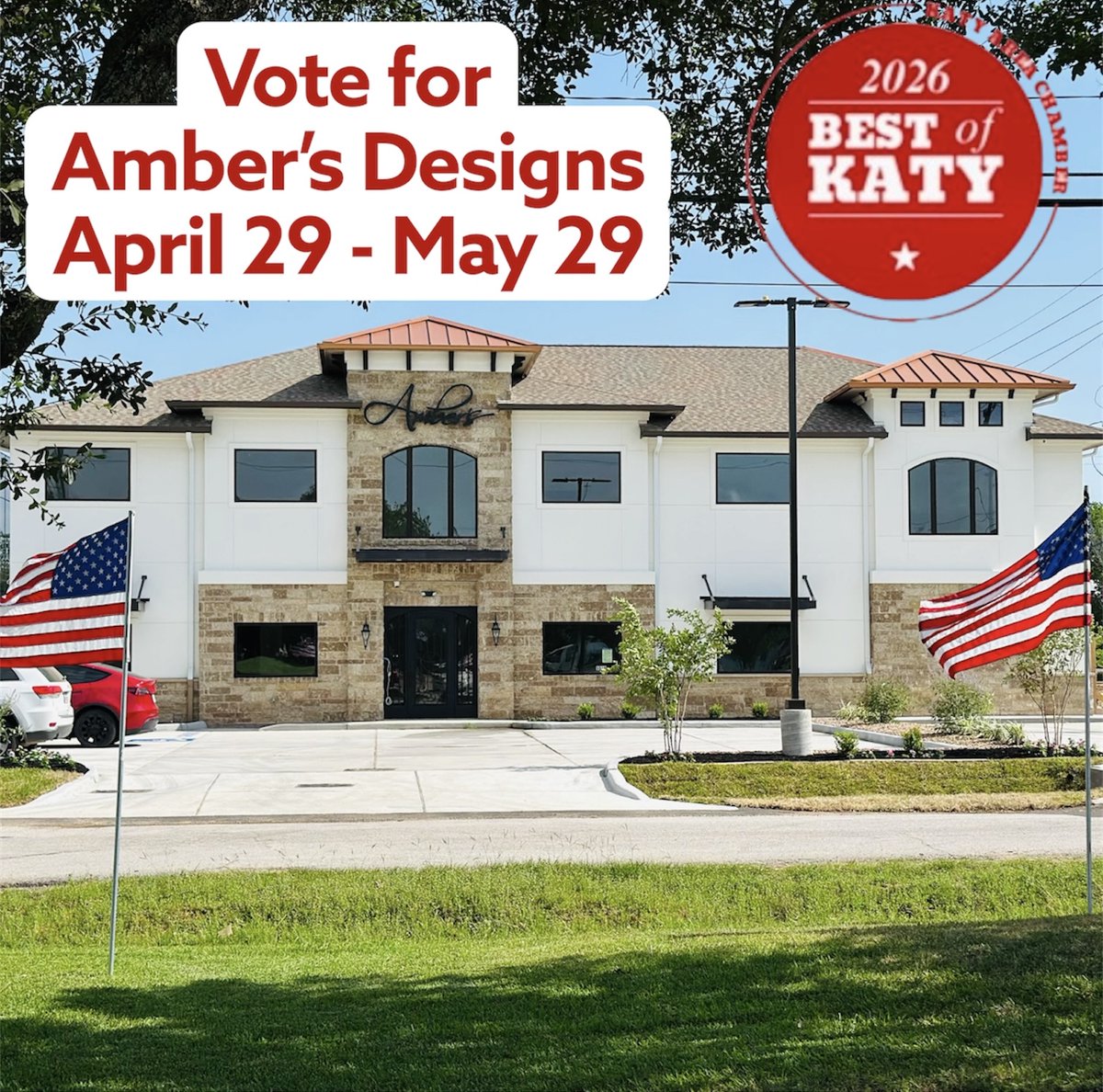 DesignsAmb3793's tweet image. April 29-May 29
Your vote = your voice. Help Amber's Designs rise to the top. 
❤️Proud Katy Chamber Member. 
Vote once per day.
Link below 
bestofkaty.org/category/11649…

#katyjeweler #localbusiness #finejewelrystore