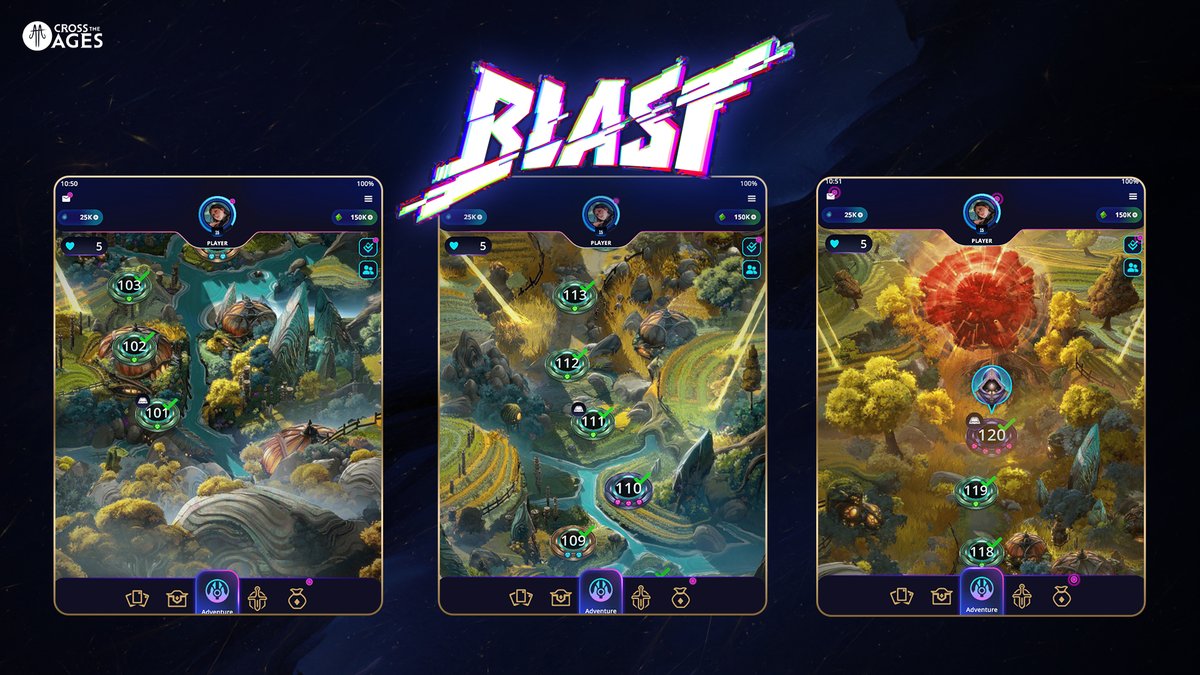 CrossTheAges's tweet photo. 🚀 Act 2 continues: Biome 6 is now live with 20 new puzzles !

The adventure in Blast keeps expanding. Step into Biome 6 and push your progression further with new puzzles, tougher encounters, and increasing difficulty that will test your strategy at every step.

Each level gets more demanding. Every decision matters.

Are you ready to go deeper?