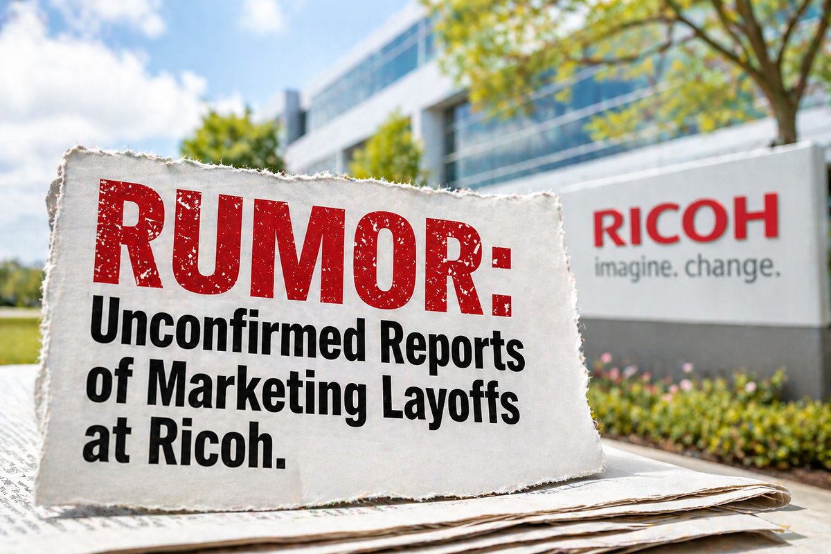 tonernews's tweet image. RUMOR: Unconfirmed Reports of Marketing Layoffs at Ricoh.
tonernews.com/forums/topic/r…
#print #printer #toner #tonercartridge #InkCartridge #Printing #Ink #printercartridges #copiertoner