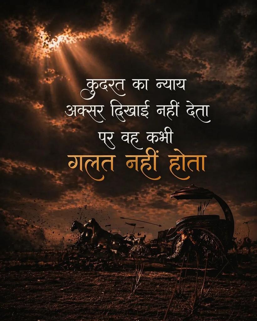 जिस दिन आपको ये समझ आ गया कि जीवन में कुछ भी स्थायी नहीं है, सब आना-जाना है,
उस दिन आपका व्यवहार अपने आप विनम्र हो जाएगा.....😎