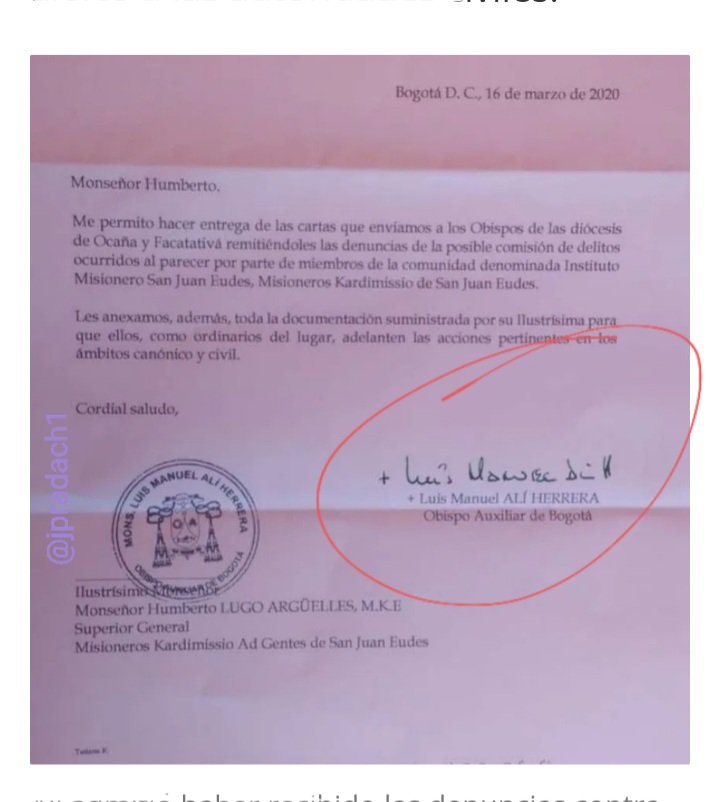 jpradach1's tweet image. #IglesiaMásSegura #Safeguarding #ChildProtection #CatholicChurch Como es posible que msr LUIS MANUEL ALÍ continúe cuidando niños en la oficina Tutela Minorum en Roma❓
Encúbre a PEDÓFILOS❗
Míren las pruebas❗
ÉL Nó DENUNCIA❗
#MsAlíCómpliceDePedófilos ❗
x.com/NoticiasCaraco…