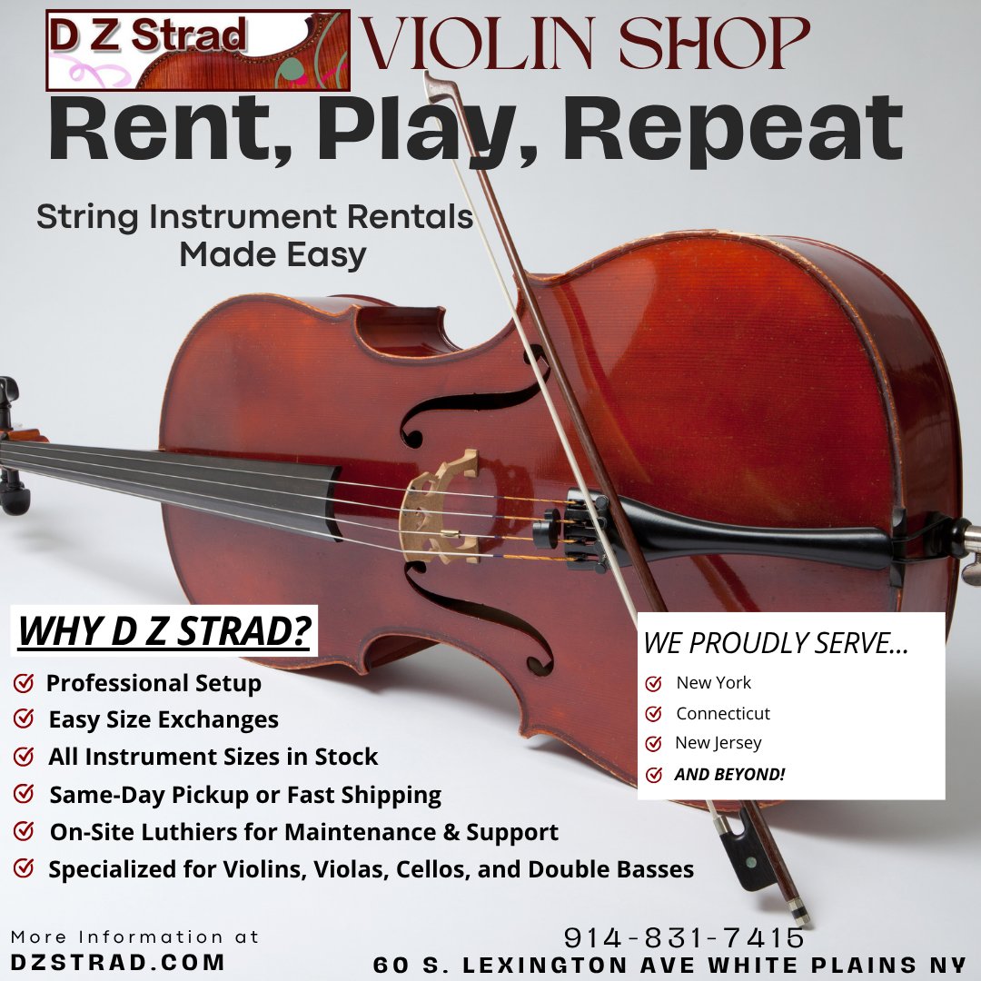d_strad60884's tweet image. Orchestral String Instrument Rentals Made Easy @dzstradviolinshop 🎻
-
-
#violinshop #giggingmusician #orchestra #giglife #violin #cello #viola #classicalmusic #musicstudents #musiclessons #worshipmusic #violinist #violist #cellist #bass #stringinstruments #musicshop #musicstore