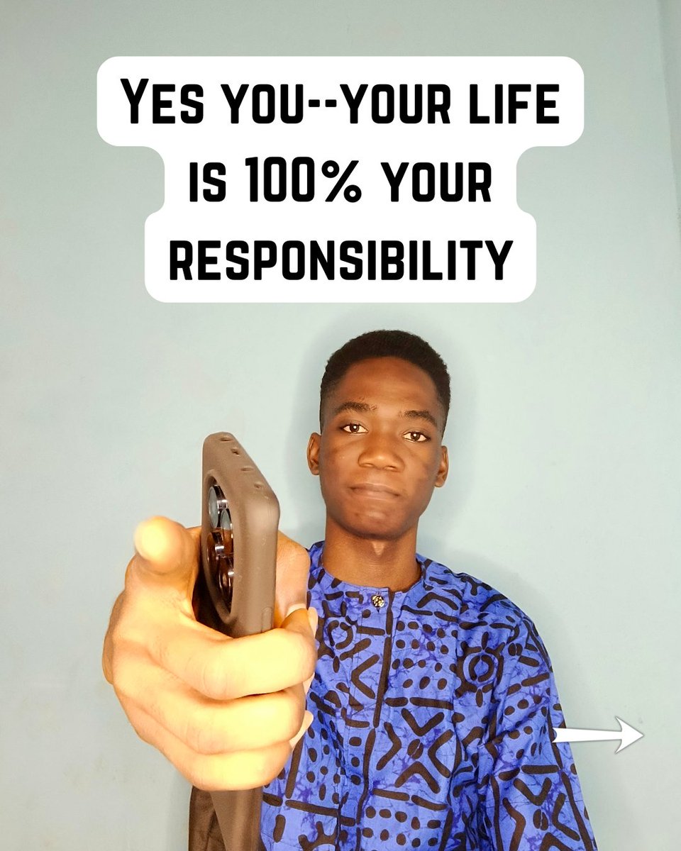 IrerehPrince's tweet image. Your life is your responsibility! #life #responsibility #selfimprovement #motivation #irerehprince