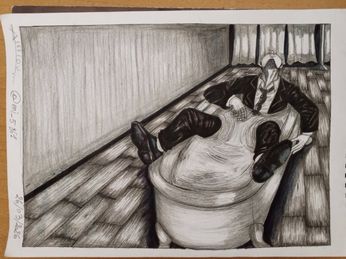 mimiart1659825's tweet image. I tried to draw Higuruma in a different pose.
 #artwork #呪術廻戦 #JujutsuKaisen #higuruma