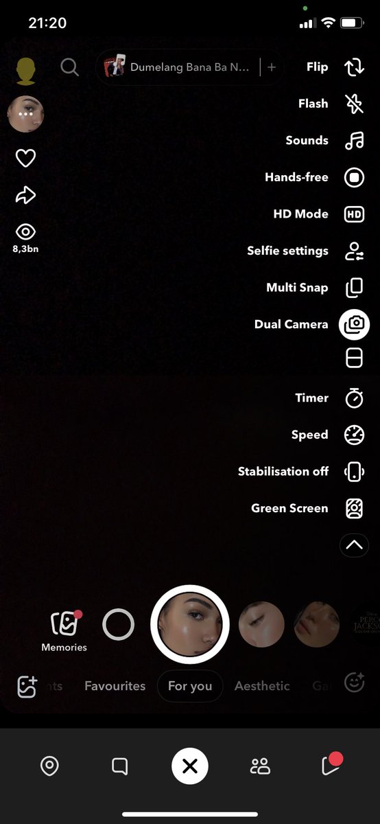 RadebeEnhle's tweet photo. @princessNyachi @NosiphoNta4 Choose the filter you want and click on the arrow to show more options. Dual camera is the one https://t.co/Ug4teadMdd