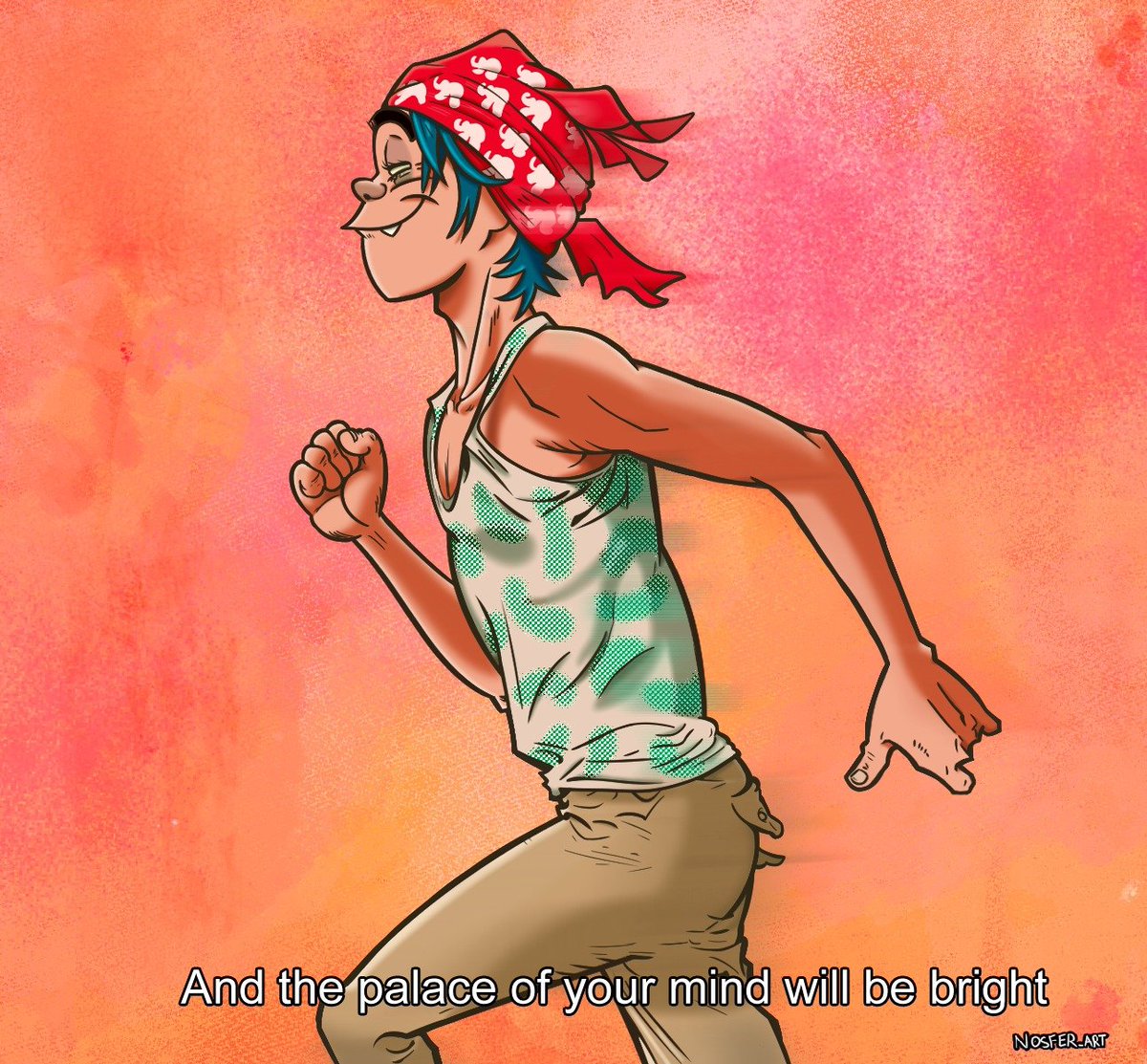 nosfer_art's tweet photo. Segunda parte de esta serie de The Mountain 🌄 y esta vez le tocó a 2-D 🖤
Ahora viene la gran decisión… ¿quién sigue?
¿Noodle o Russel?
#gorillaz #2doc #themountain #gorillazart https://t.co/UsxafCfqyB