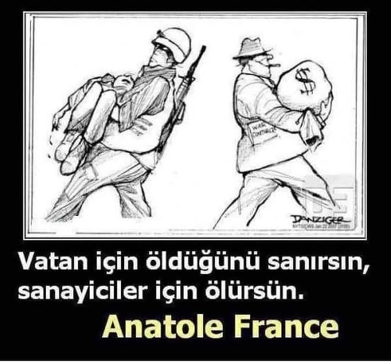 NUH_Kemal_'s tweet photo. Savaşa gitmemiz buyruldu 
"Özgürlük adına" diyerek 
Özgürlük adına! Ama kimin özgürlüğü?
Söylenmedi bu 
Halkın özgürlüğü olmasa gerek!
Savaşa gitmemiz buyruldu 
"Bizden" dendi "yardım bekliyor müttefik uluslar" 
Ama en önemli şey unutuldu: 
Kimin cebine girecek banknotlar?
D.B. https://t.co/xt24EAp89C