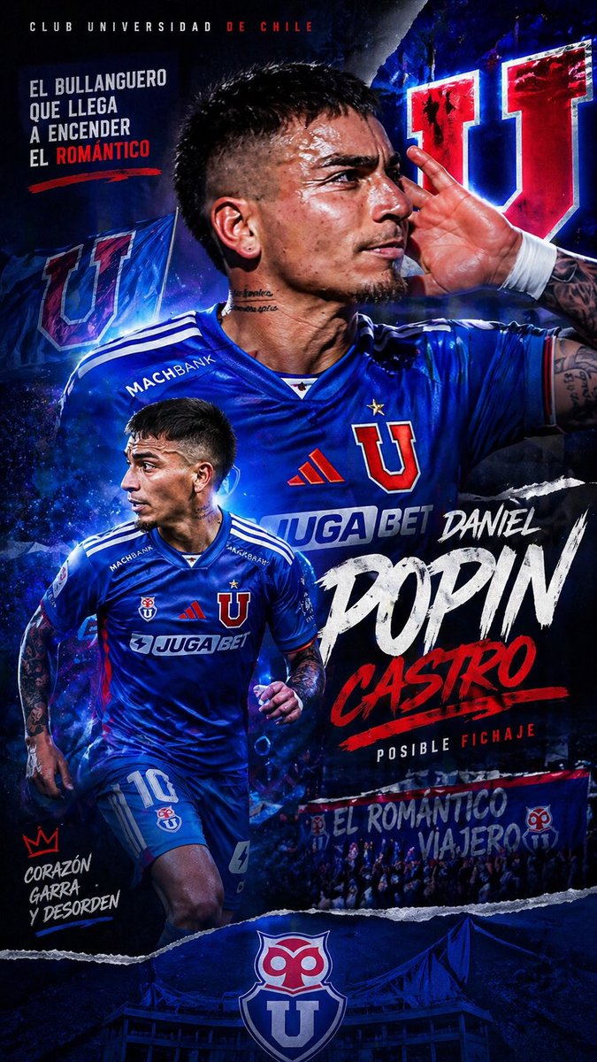 InFutNotice's tweet photo. #PopinCastro estaría evaluando unirse a la #UdeChile Esta muy cerca, su amor por el club inclinaría su decisión, #ColoColo También lo quiere. #VamosLaU #LosDeAbqjo https://t.co/IC7xoCm7Bv
