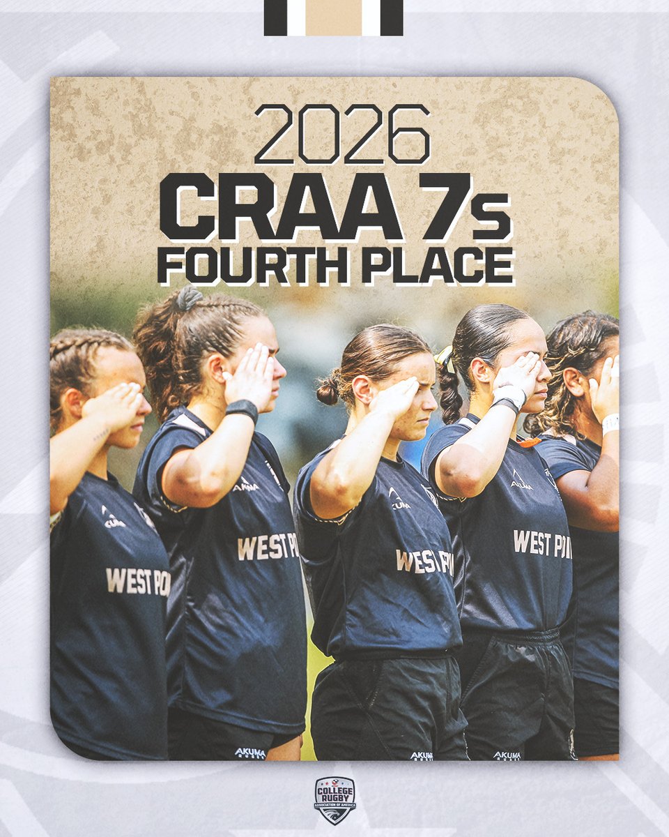 ArmyWP_WRugby's tweet photo. Closed out the 2025-26 season with a 💥

We took home fourth place at the CRAA 7s National Tournament this past weekend! 

#GoArmy https://t.co/T8kkQNCvz2