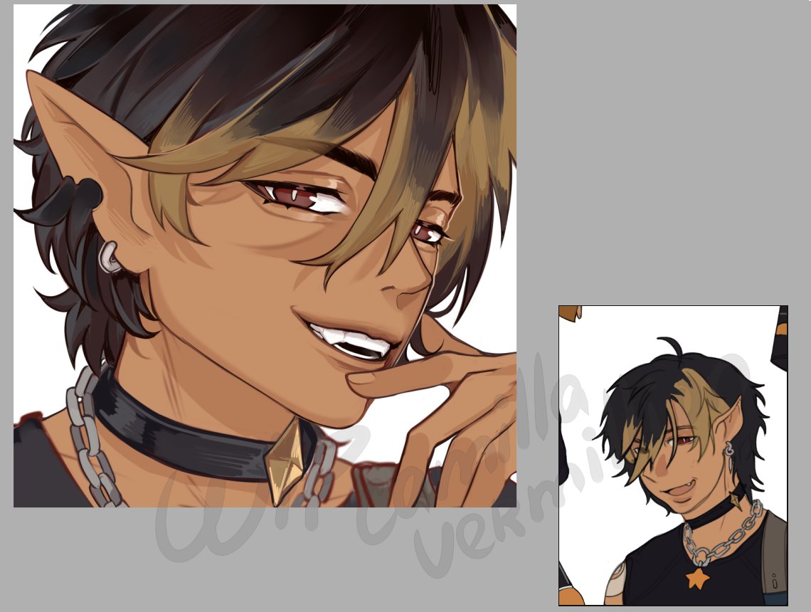 7kamich7's tweet image. WIP pfp commission (Vgen)

#commission #art #wipart