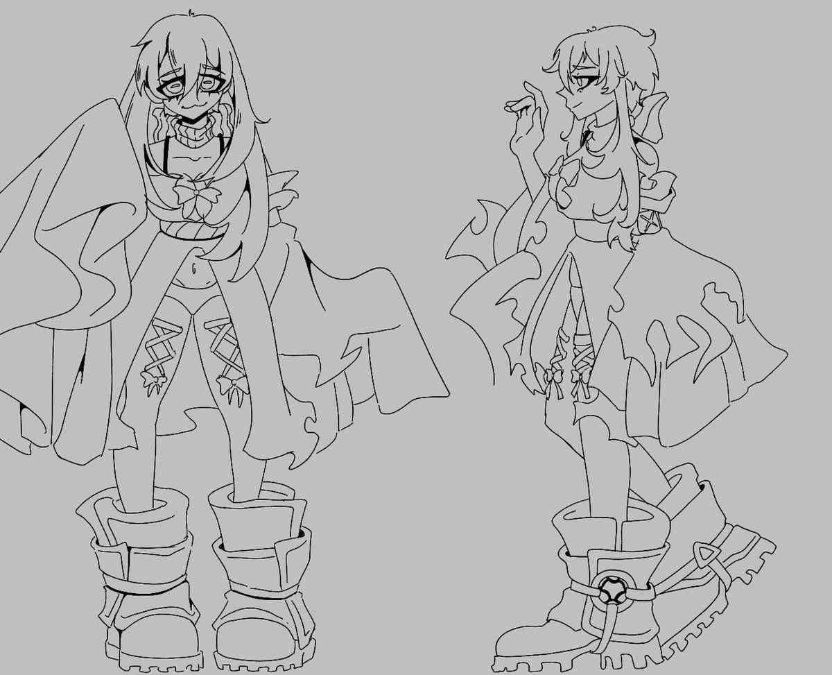 Emokoala_'s tweet photo. me trying to figure out her design :D https://t.co/z9j9jq2ue0