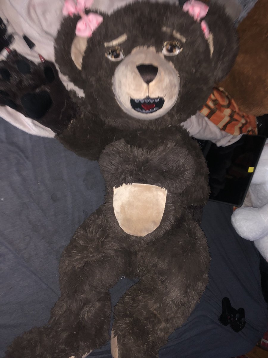 LustyForPlushy's tweet photo. New mods on stomach and neck. 

#Plush 
#Plushophilia https://t.co/VBkNvDLO8Z