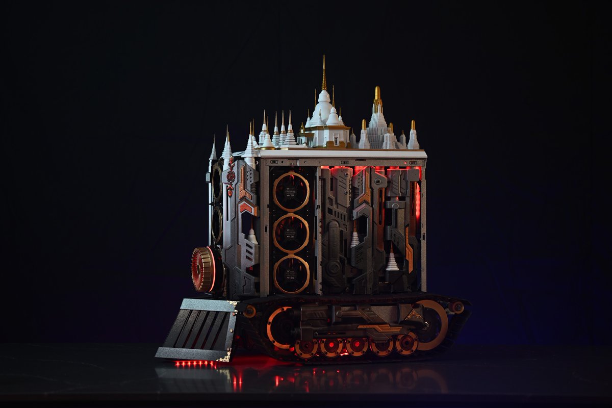 XPCMTeam's tweet image. The Great Siam Engine PC build by Amata Wattachakwinibat 

#pcbuild #pcsetup #pcmodding #gamingpc #custompc #xpcm #watercooling #customloop #Thermaltake
