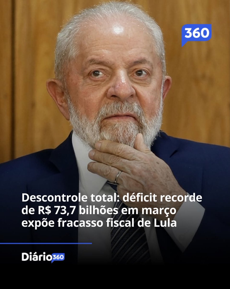 As contas do Governo Central, Tesouro Nacional, Banco Central e Previdência Social, registraram em março um déficit primário de R$ 73,7 bilhões, o pior resultado para o mês desde 1997. 

Esse rombo colossal, divulgado nesta quarta-feira (29) pelo Tesouro Nacional, expõe o