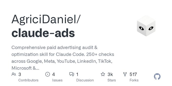 DAIEvolutionHub's tweet photo. 10 GitHub repos that keep earning while you sleep:

1. AutoHedge

An autonomous hedge fund in Python.

4 AI agents run the entire pipeline: strategy, validation, risk sizing, execution.

Live on Solana. Coinbase next.

pip install -U autohedge and you're running.

https://t.co/EYqZICtlRZ

2. Vibe-Trading

64 finance skills. 29 specialist swarm teams. Full quant toolkit.

DAG-based multi-agent system where agents debate and hand off in real time while you watch the reasoning stream.

HK/US equities and crypto data are completely free.

https://t.co/UfCHsN1fAr

3. Claude Ads

190 audit checks across Google, Meta, YouTube, LinkedIn, TikTok, and Microsoft Ads.

6 parallel subagents tear through your entire ad stack in one command.

This is what I was paying $4,000/month for.

https://t.co/lnljunDx6B

4. Toprank

Pulls your Search Console data and tells you exactly why your rankings are broken.

Type "implement everything" and every fix gets staged in 3 minutes.

This is what $3,000/month used to buy.

https://t.co/mkTUtCqwos

5. Fincept Terminal

The open-source Bloomberg killer.

20+ investor AI agents. CFA Level 1, 2, 3 analytics. 100+ data connectors. Local LLM support so your positions never leave your machine.

Bloomberg charges $24,000/year for less.

https://t.co/CZvl5bAd63

6. Agentic Inbox

Cloudflare just open sourced an AI email client that drafts every reply automatically and never sends anything without your approval.

Runs entirely on Workers. Zero third-party servers touching your inbox.

One click deploys the whole thing.

https://t.co/LLRoslkkCL

7. ClawRouter

Scores every request across 14 dimensions in under 1ms and routes it to the cheapest model that can actually handle it.

Cuts AI inference costs by 78%.

https://t.co/6bxUdlhqsQ

8. Camofox Browser

Makes AI agents invisible to bot detection at the C++ engine level.

Not patches on top of Chrome. A genuinely unmodified Firefox fork.

13 search macros built in for Google, Reddit, LinkedIn, TikTok, and Instagram.

https://t.co/8ea5cjnSt1

9. Open Higgsfield AI

200+ AI models in one interface. Flux, Sora, Kling, Veo, GPT-4o, SDXL.

Text to image. Image to video. Cinema mode with pro camera controls.

I cancelled my Higgsfield subscription the same day I found this.

https://t.co/Hgs7rmtjmp

10. Hyperframes

HeyGen just open sourced the Remotion killer.

The agent writes HTML. The framework renders MP4. No React. No JSX. No build step.

Same HTML always produces the same file.

https://t.co/BZX6g7tLga

Save this for later.