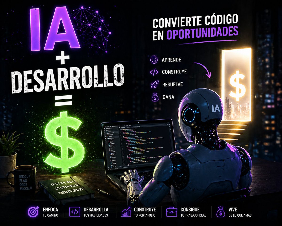 ¿Querés conseguir trabajo rápido en desarrollo?

Dejá de perder tiempo y enfocarte en esto:

- elegí 1 stack (no 5)
ej: React + Node + PostgreSQL

- armá 2–3 proyectos reales
no clones de tutoriales, cosas que resuelvan problemas

- subí todo a GitHub con buen README
esto es tu