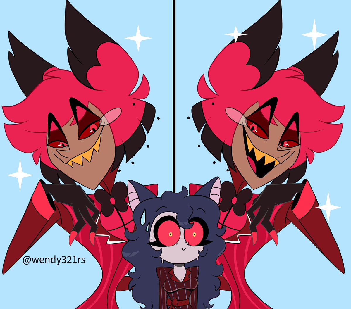 wendy321rs's tweet photo. Ych commission for @/LadyRyissa🦌

#hazbinhotel #alastor #ych #commission https://t.co/KN64ALoL3G