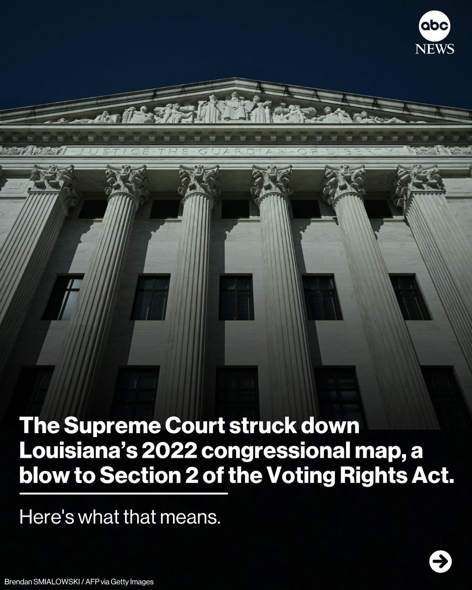 The Supreme Court on Wednesday struck down Louisiana's congressional ...
