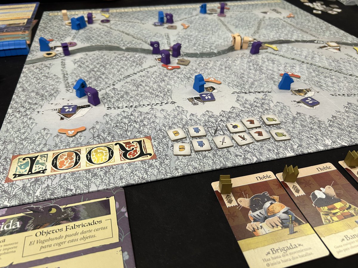 TaiKuken's tweet photo. Partida al #Root en @enclavedejuego con @Tanco10 y @Dracmall .

Siempre está bien volver y retomar un Root. Como me gusta este juego.

#bgg #boardgames #juegosdemesa #oviedo https://t.co/UazBdOcCr1