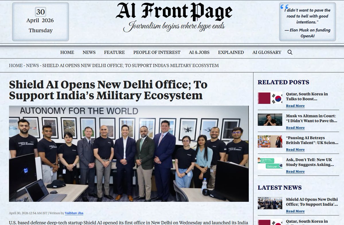 AI FrontPage tweet media