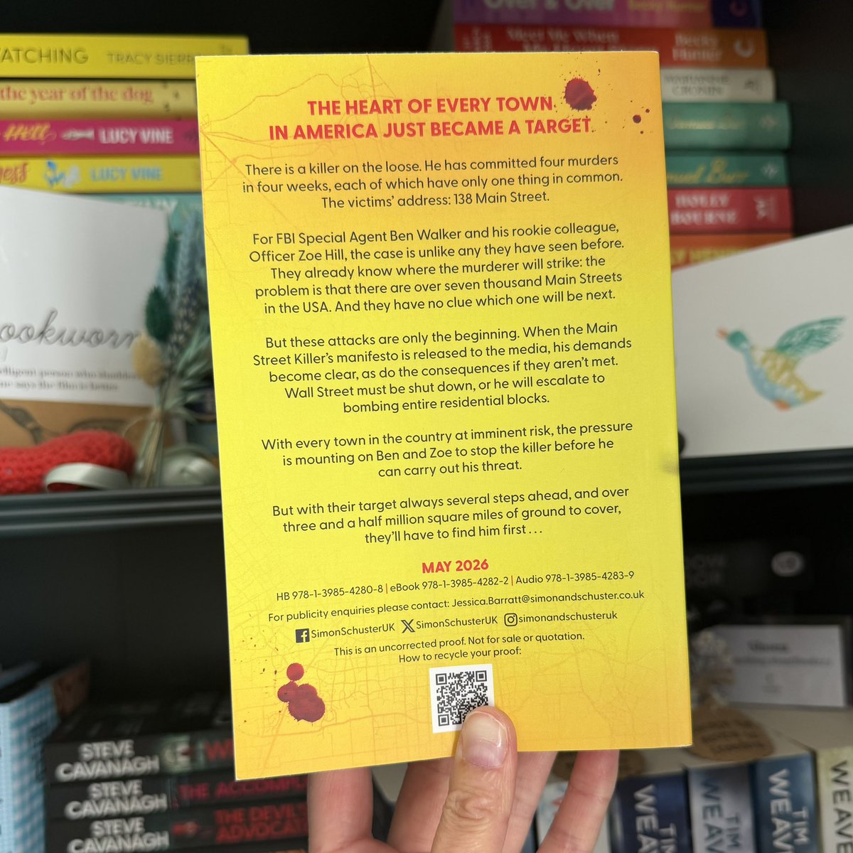shonaholmes23's tweet image. 📚📮#BookPost📚📮

Wow, #138MainStreet by @SouthsideGav sounds like a fast paced thriller read that you won’t be able to put down! Such an intriguing synopsis, look forward to reading!😍

Huge thanks to @likely_suspects @simonschusterUK for sending 📖

#BookTwitter #Bookblogger