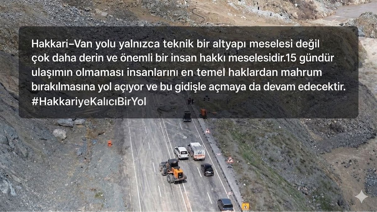 egitimsen's tweet photo. Hakkari–Van yolu bir altyapı meselesi değil, bir hak meselesidir! Emekçiler, öğrenciler ve halk için güvenli ulaşım sağlanmalıdır. 
#HakkariyeKalıcıBirYol https://t.co/NFQCF44YXC
