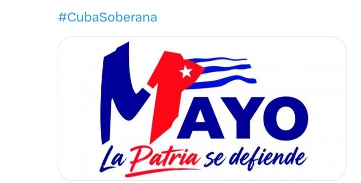 AlonsoDamili's tweet photo. El #1Mayo todos los cubanos  desfilarán en sus plazas para condenar el bloqueo impuesto por los EEUU.
#CubaSoberana https://t.co/l5E39vSPJp