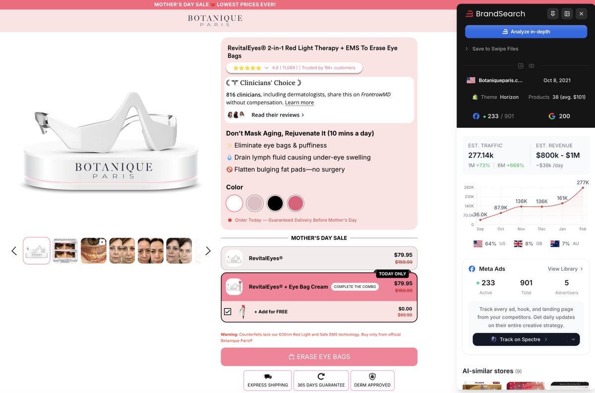Br3ntGbs's tweet photo. This brand went from 36k monthly visitors to 277k

Running 233 Facebook ads and 200 Google ads https://t.co/7683Tc7fJG