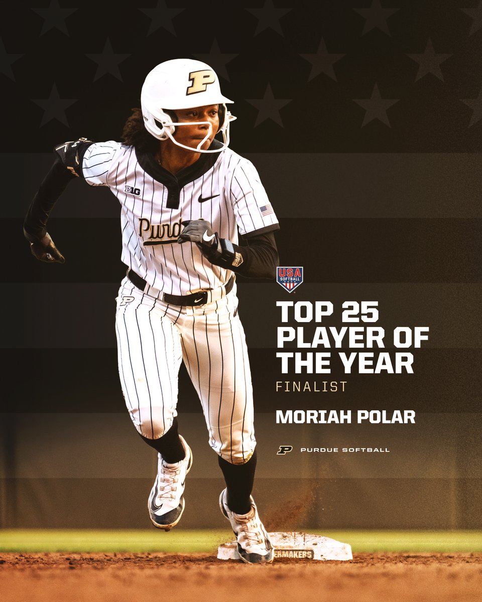 PurdueSoftball's tweet image. MAKING HER OWN HISTORY 🤩

@moriahpolar is the first-ever Purdue softball player to be named a @USASoftball Top 25 Player of the Year Finalist!

📄 boile.rs/PolarPOTY

#BoilerUp🚂