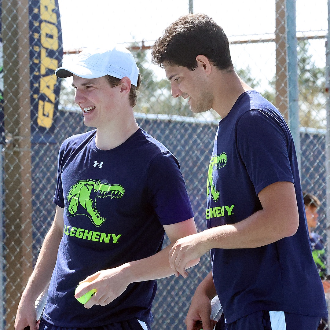 EdwardMailliard's tweet photo. FOUR! - The Allegheny Gators men’s tennis team has won the Presidents Athletic Conference team title again and again and again and again. Go Gators! https://t.co/EgrWHb91RY