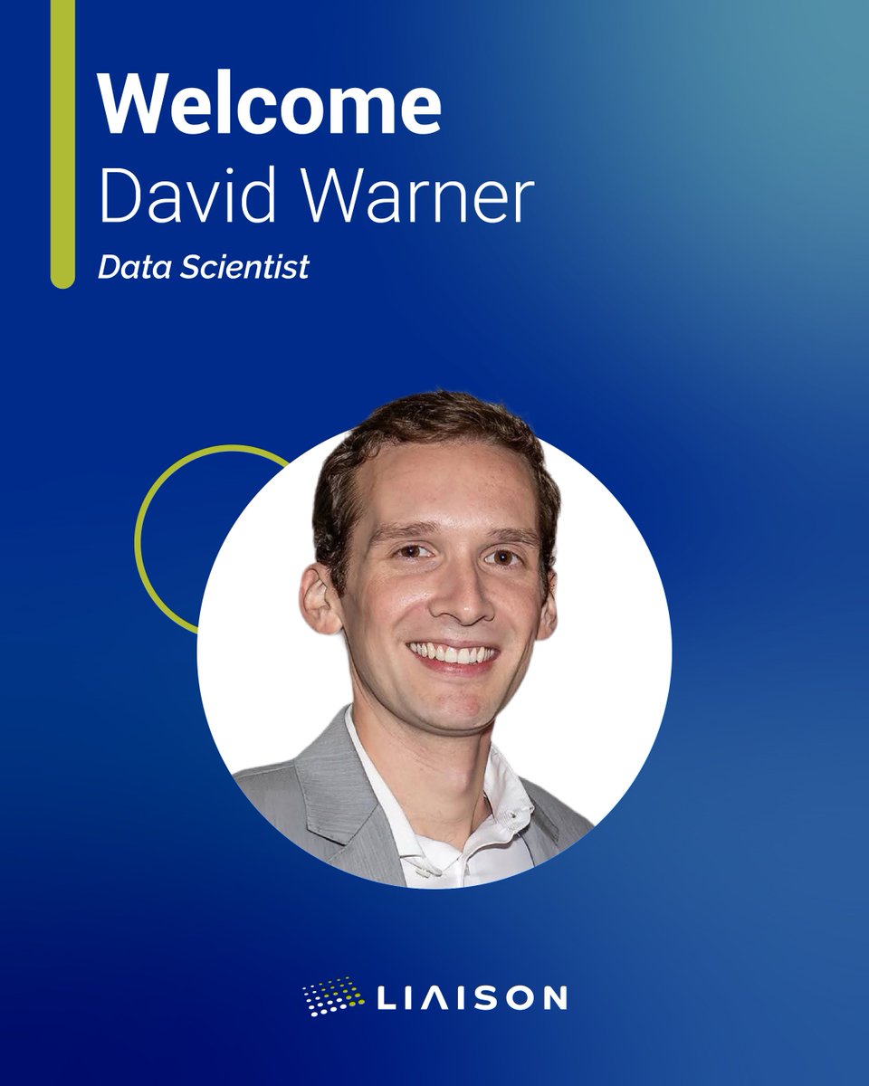 LiaisonEDU's tweet image. Welcome to the team, David Warner! 🎊

This March #NewHire joins us as a Data Scientist since this opportunity fits his professional goals and aligns with his natural interest in #HigherEd.

#EdTech #community