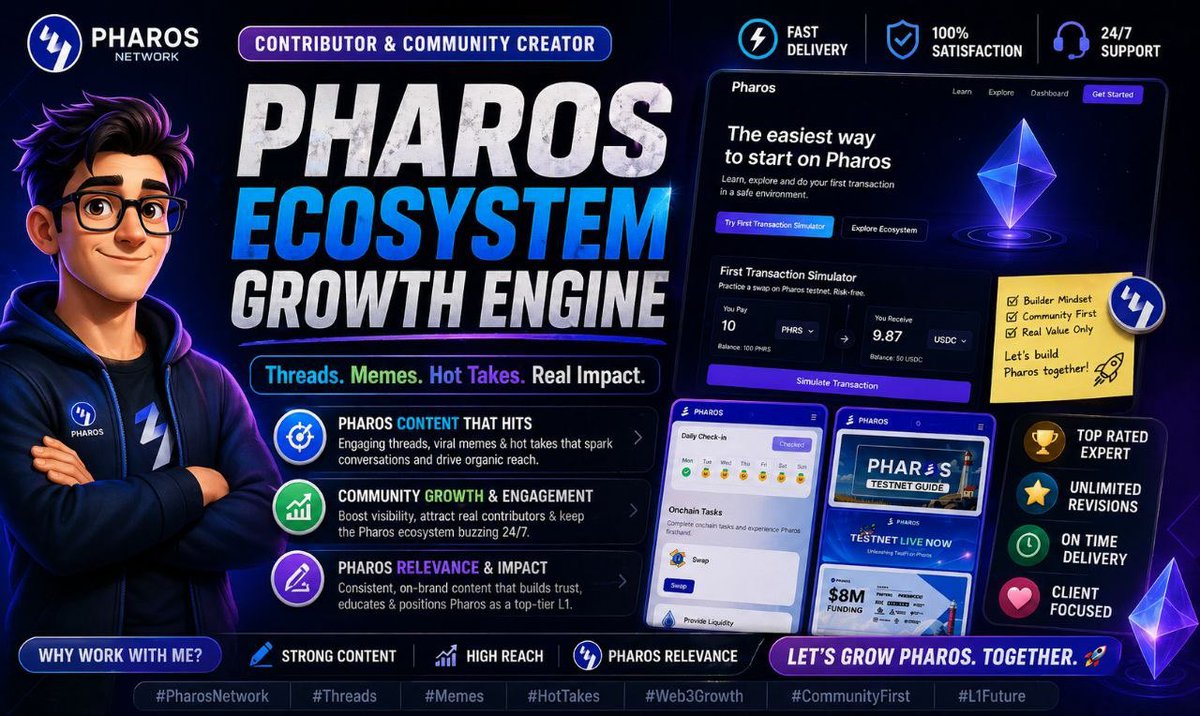 deyo010's tweet image. Just joined the Pharos ecosystem 🔥
The easiest way to start in Web3, clean UX, real community, and actual growth engine.
Threads, memes, onchain tasks &amp;amp; real impact.
Let’s build Pharos together 👀
@Kiwi_Nod 
My PROS address

0xCD72f7F8059fD1698A606029E7Ed23699fd27e78

#web3 #ux