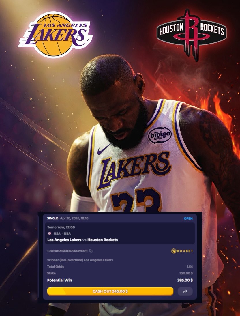 2KIntel's tweet photo. IF THE LAKERS END THE SERIES TONIGHT EVERYONE THAT LIKES THIS TWEET WILL GET $55 @Roobet 💰🔥 https://t.co/dDbt8ijwhs