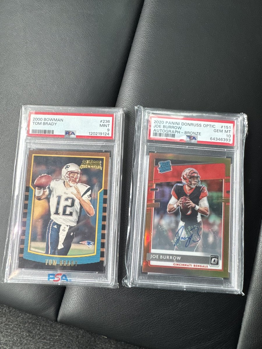 Just picked these up with my partner

Looking for $4000 Brady / $1500 burrow

Slight room if interested