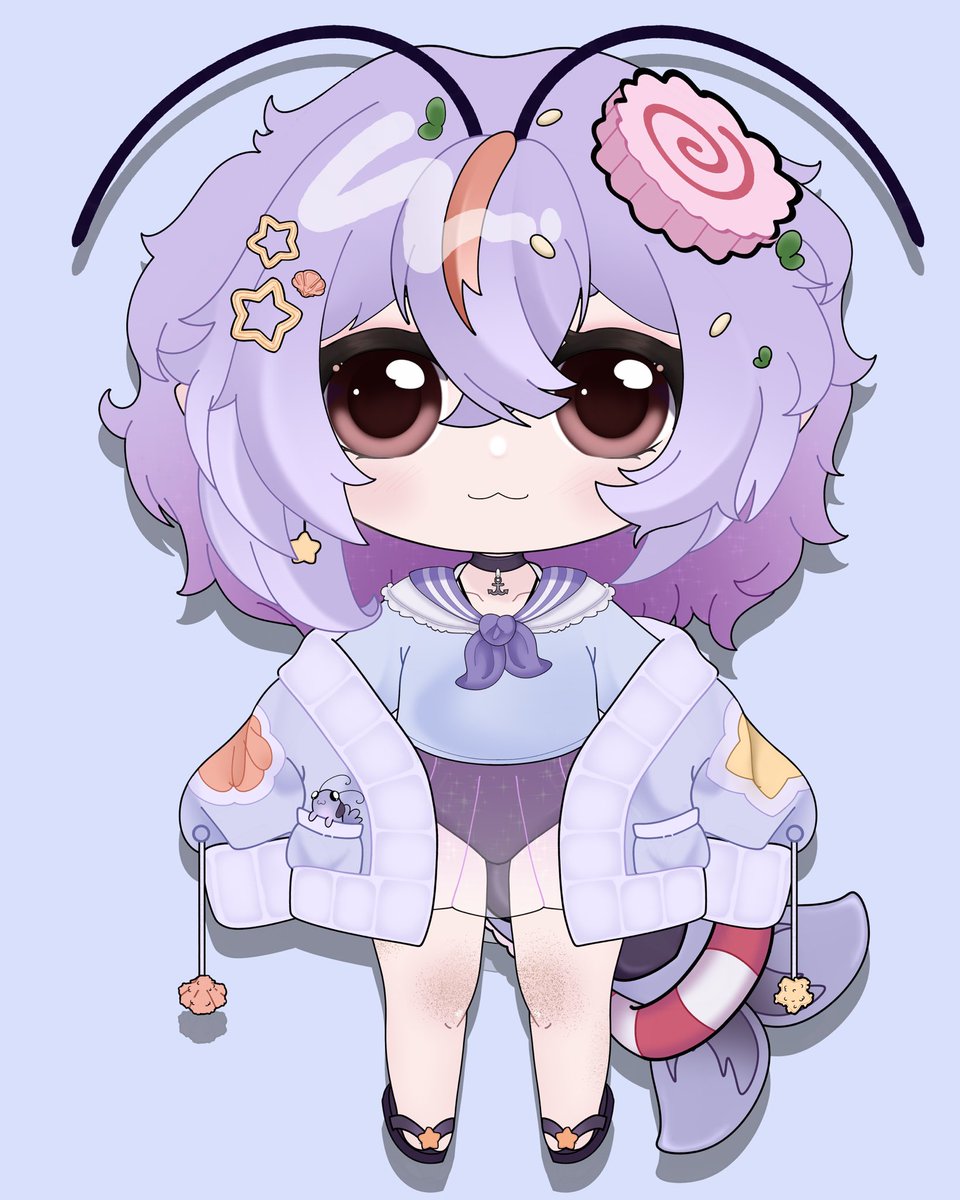 Ebbi_Scrimps's tweet image. I CAN’T KEEP SECRETS

Here is my lil chibi model that I’m rigging on the side right now.
Tell me your favourite thing about my model, please be kind she has a tummy ache :&amp;lt;

Likes and retweets are appreciated💜🫧

~~~~~~~~~~~~~~~~~~~~~~~~~~~~~
#ENVtuber #Vtuberuprising #Vtuber