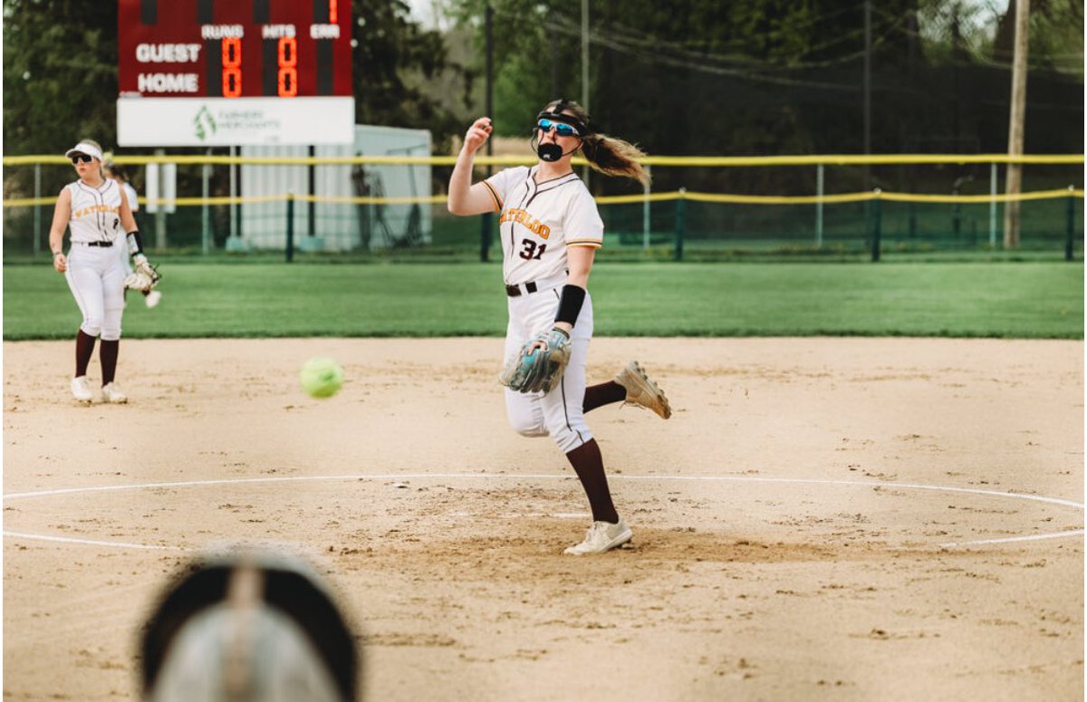 softballally31's tweet photo. Got a win last night against our conference rivals, Marshall, once again! We are currently 4-0 in conference. Last night, I had one double and 6 SO’s pitching. We kept it close and won 4-3 and won in walk off fashion 🥳 https://t.co/8o3hNfAZS0