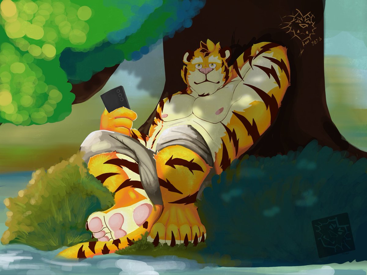 leol a lion artist tweet media