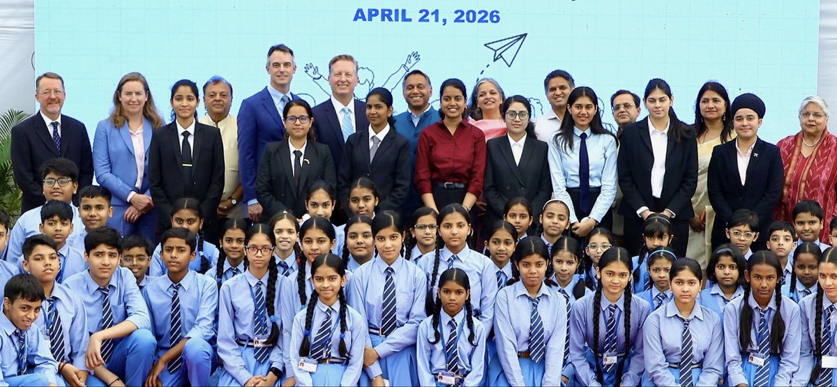 BestFutureGen's tweet photo. Energetic, bright-eyed students at the Sulabh Public School shared with me their impressive science projects made possible thanks to a @Boeing STEM program.

I also toured their sanitation technology museum, met eight aspiring young pilots learning to fly commercial jets, and delivered remarks on the importance of incorporating the latest technology into the classroom.