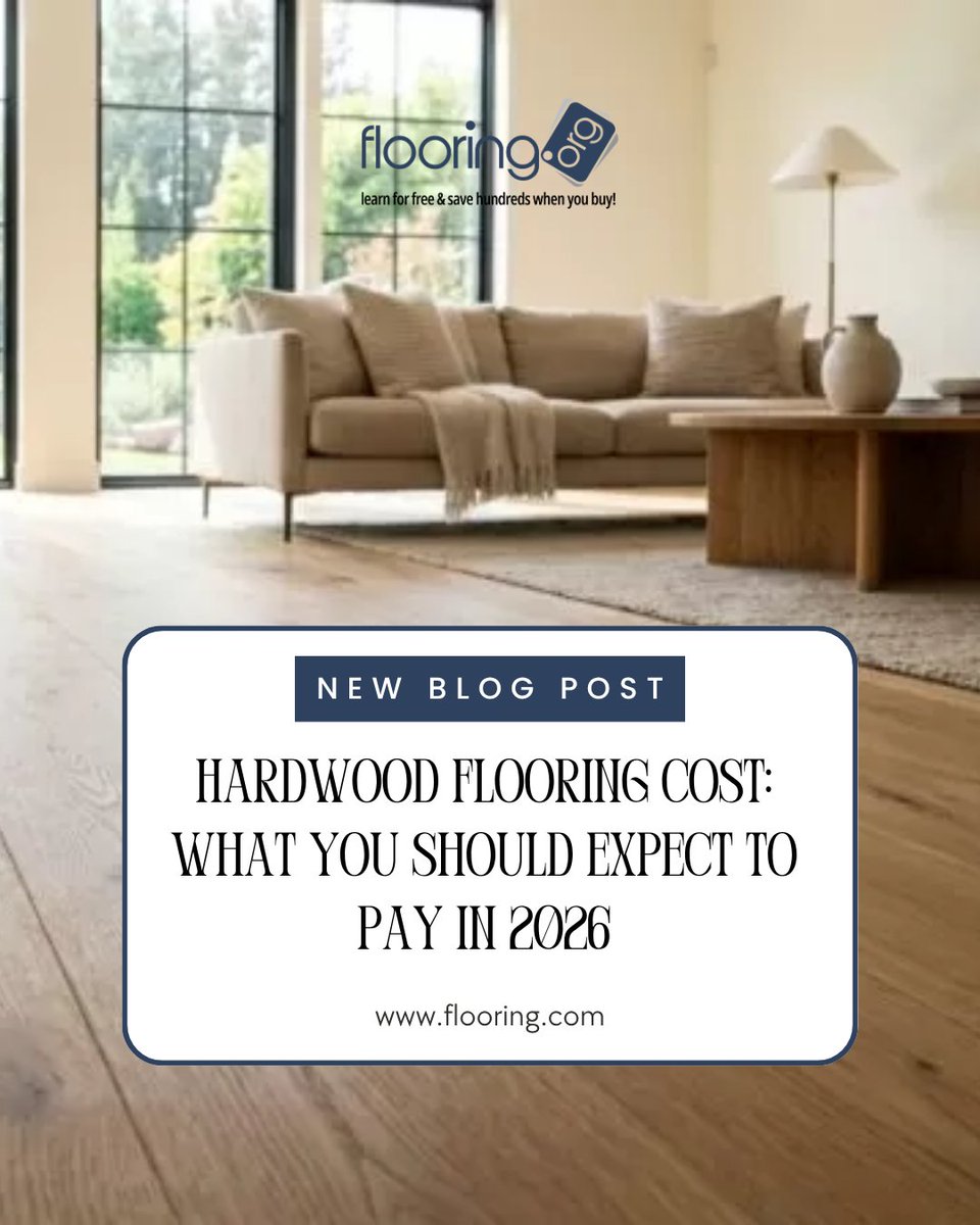 Flooring's tweet image. Planning a home refresh? 📷

Hardwood is a top-tier investment, but costs shouldn't be a mystery. Our 2026 guide breaks down pricing and species to help you get a designer look without the markup.

Budget like a pro: [heyor.ca/lIbN3j]

#Flooring #Hardwood #HomeGoals