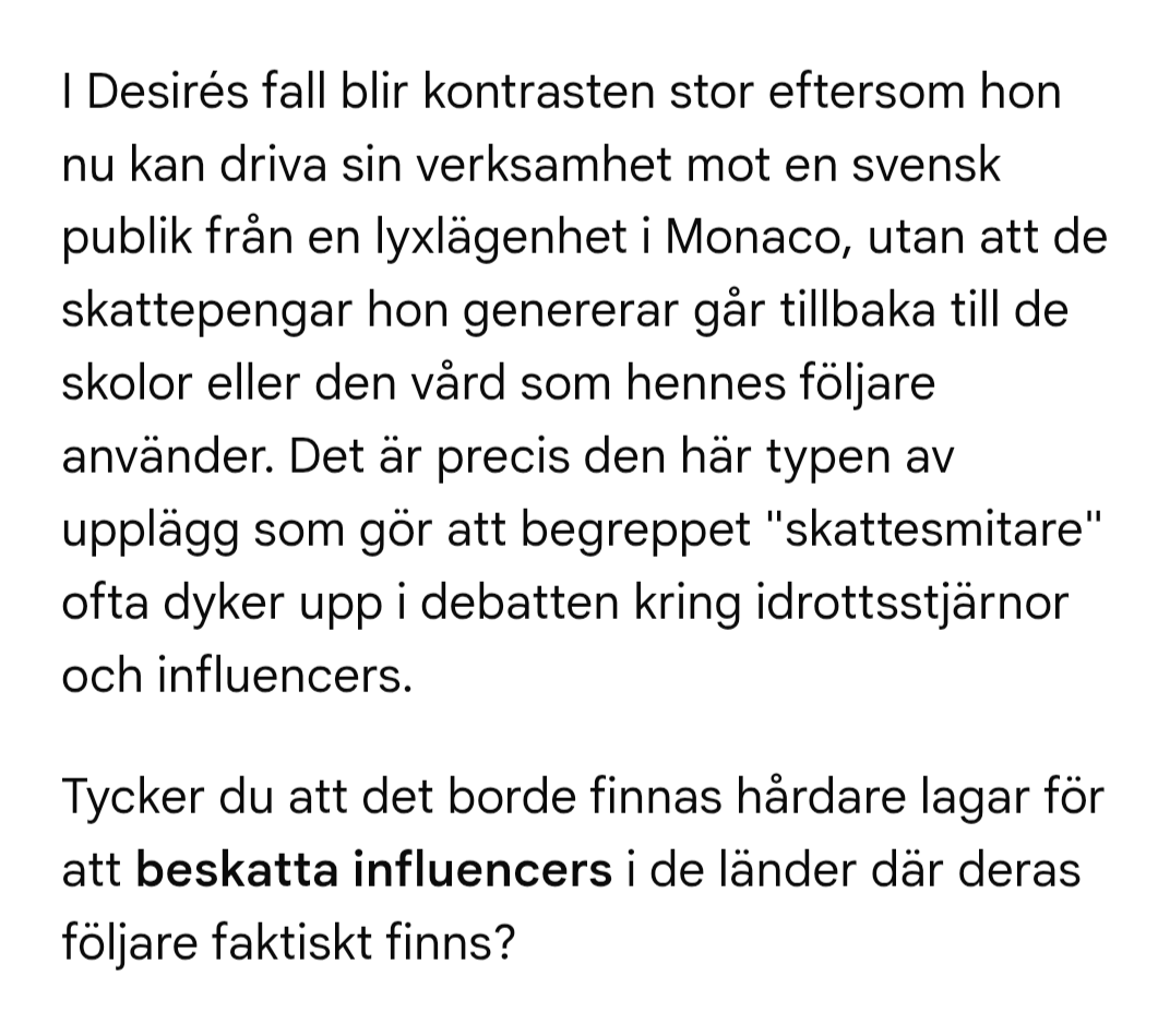 Humanekot's tweet image. Vi avskyr #reklam, har alltid avskytt reklam. Samma tjat om samma jävla vara 10ggr/dag (TV4), det är totalt intelligensbefriat. Därför finner vi det marknadsliberala skit-"jobbet" #influencer lika vedervärdigt.
Tänk, 2 mille om året för att kränga skit.
#svpol #Duplantis #Monaco
