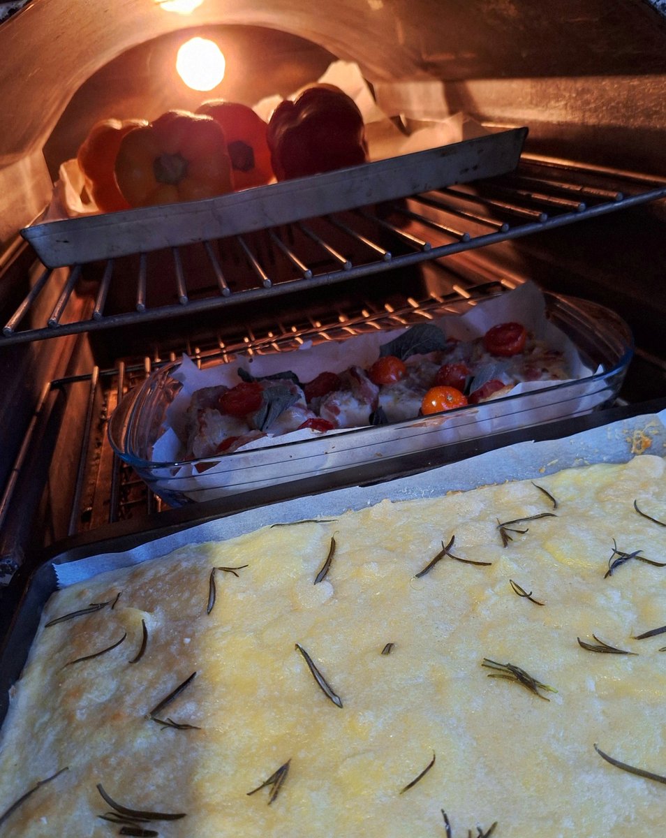 Sghi_Milla's tweet image. • Filetti di nasello con pancetta, pomodorini e salvia.
• Schiacciata di patate.
(Tutto al forno)
#Cooking
E tramonto :)