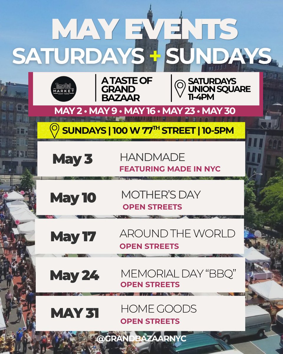 Grand Bazaar NYC tweet media