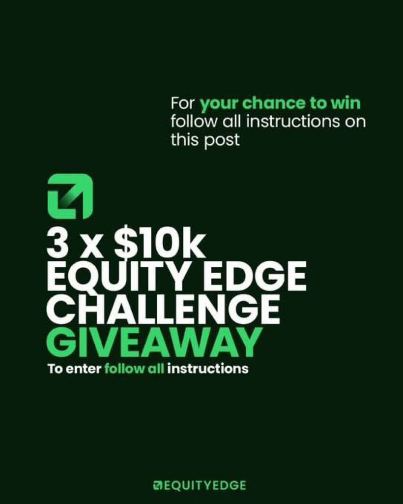 🚨Giveaway Alert🚨

➡️ Follow <a href="/EquityEdgeUK/">Equity Edge</a> <a href="/EquitySpace1/">Prop Trader</a> 

➡️ Like &amp; Repost

➡️ Like &amp; Repost Quoted Post

➡️ Tag a friend. 

⏳72 Hours.